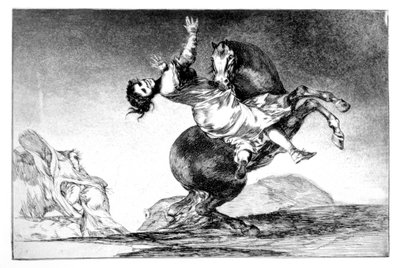 Bortförande häst, 1819-1823 av Francisco de Goya