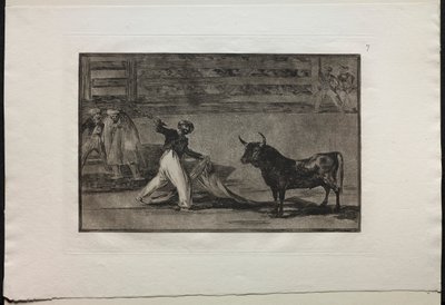 Tjurfäktningar: Harpunernas eller flaggornas ursprung av Francisco de Goya