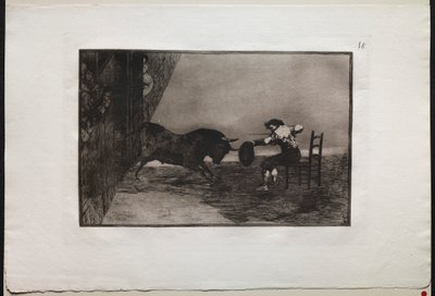 Tjurfäktningar: The Daring of Martincho in the Ring at Saragossa av Francisco de Goya
