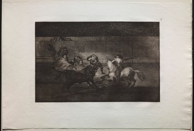Tjurfäktningar: Pepe Illos död 3:e komposition, 1876. av Francisco de Goya