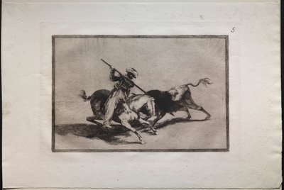 Tjurfäktningar: The Spirited Moor Gazul är den första att slåss enligt reglerna av Francisco de Goya