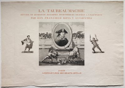 Tjurfäktningar: Titelsida av Francisco de Goya