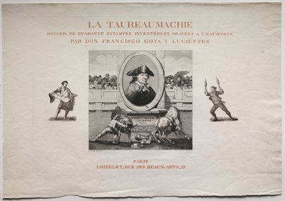 Tjurfäktningar: Titelsida, 1876. av Francisco de Goya