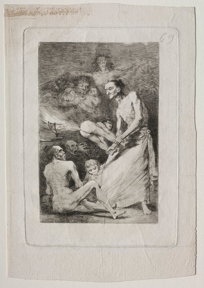 Caprichos: Slag, ca. 1799. av Francisco de Goya