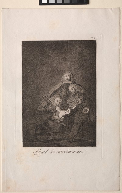 Caprichos: Hur de plockar henne! av Francisco de Goya
