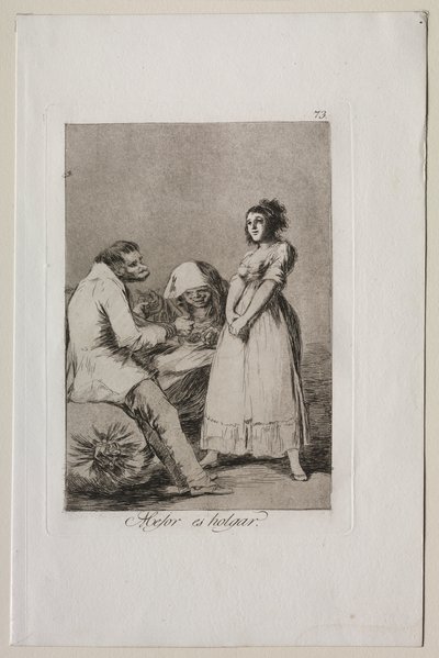 Caprichos: Det är bättre att vara lat av Francisco de Goya