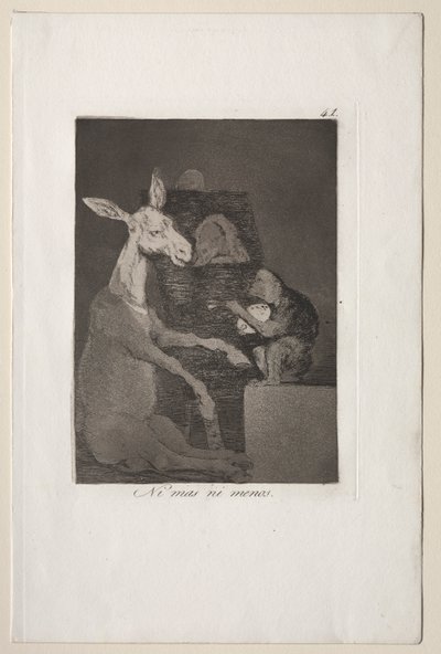 Caprichos: Varken mer eller mindre av Francisco de Goya