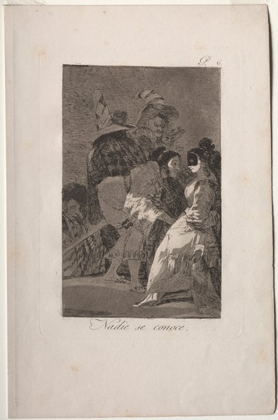 Caprichos: Ingen känner sig själv av Francisco de Goya