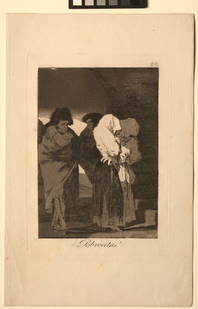 Caprichos: Stackars små flickor!. av Francisco de Goya