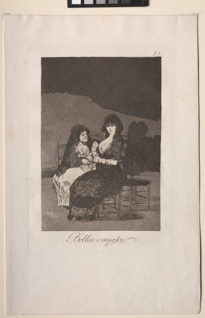 Caprichos: Pretty Teachings. av Francisco de Goya