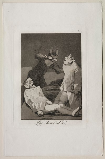Caprichos: Chinchillorna. av Francisco de Goya