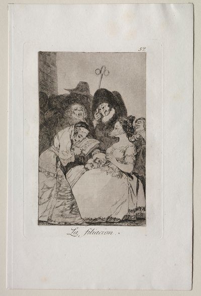 Caprichos: Filiationen. av Francisco de Goya