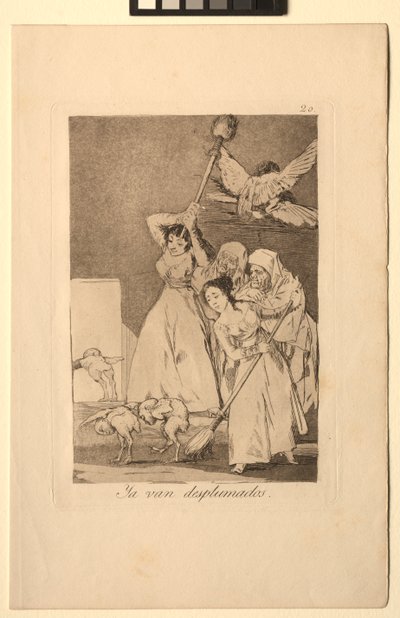 Caprichos: There They Go Plockade, dvs fleeced. av Francisco de Goya