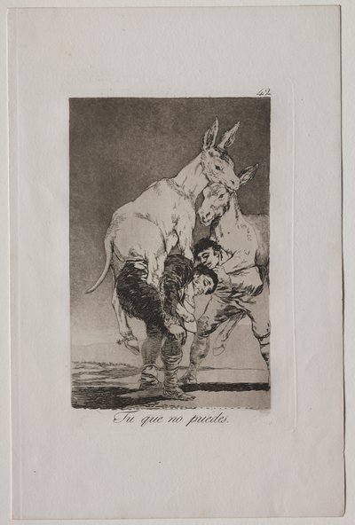 Caprichos: Du som inte kan av Francisco de Goya