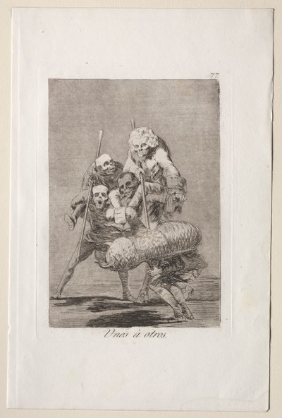Caprichos: Vad man gör mot en annan av Francisco de Goya
