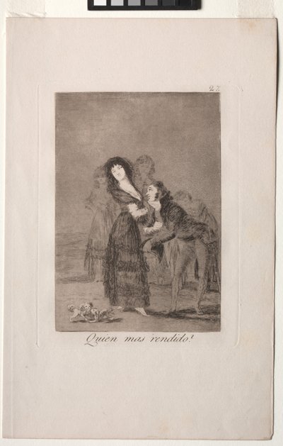Caprichos: Vem av dem är mest övervunnen? av Francisco de Goya