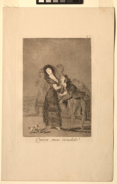 Caprichos: Vem av dem är mest övervunnen. av Francisco de Goya