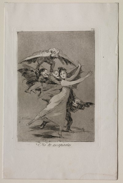 Caprichos: Du kommer inte att fly av Francisco de Goya