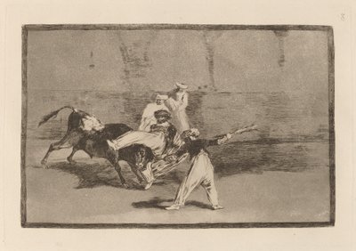 Fucking a Moor på torget (A Moor Catched by the Bull in the Ring) av Francisco de Goya