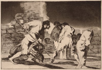 ”Cruel Folly” (Disparate cruel), ur serien Los Disparates av Francisco de Goya