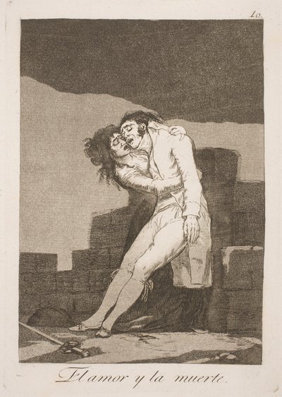 Död och kärlek av Francisco de Goya