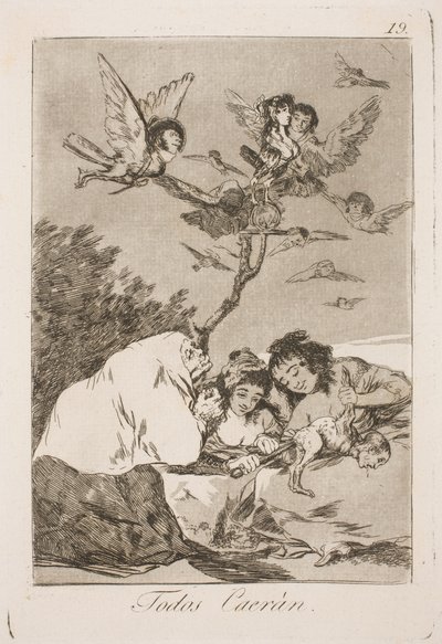 De kommer alla att falla ner av Francisco de Goya
