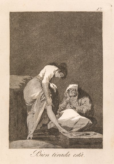 Den sitter! av Francisco de Goya