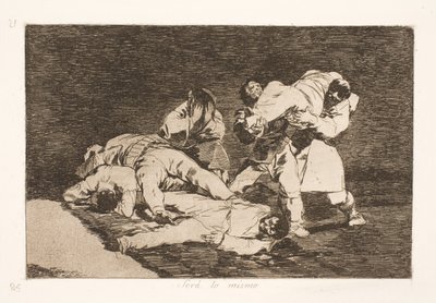 Det blir samma sak (21) av Francisco de Goya