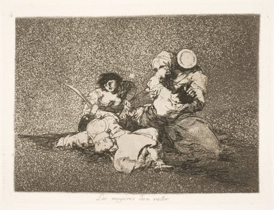 Det är kvinnorna som ger mod (4) av Francisco de Goya