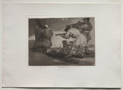 Disasters of War: Barbarians! av Francisco de Goya