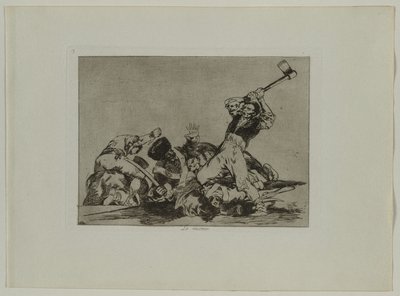 Krigets katastrofer: Pl., 3, The Same Thing, 1810-1813. av Francisco de Goya