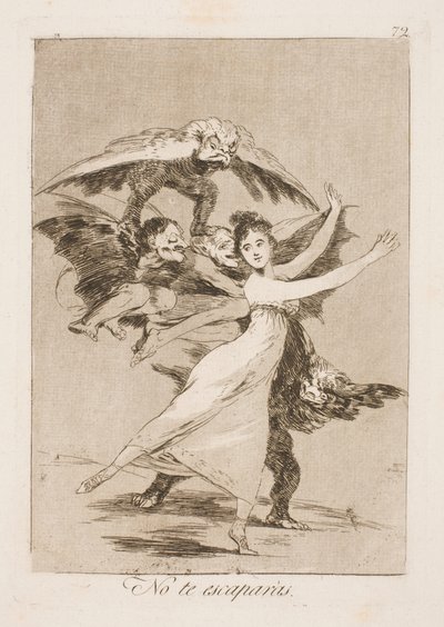 Du kommer inte att fly från oss av Francisco de Goya