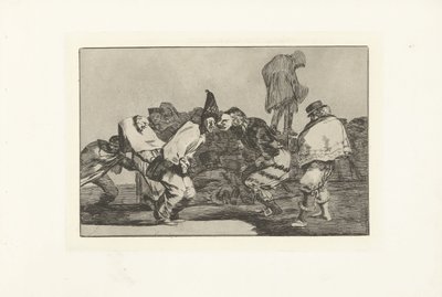 Karneval dårskap Skingra karnevalen Los Disparates (The follies) (serietitel) Los Proverbios (Ordspråken) (serietitel) av Francisco de Goya