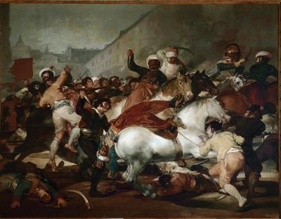 The Two of May (2 maj) eller The Charge of the Mamluks (olja på duk). av Francisco de Goya