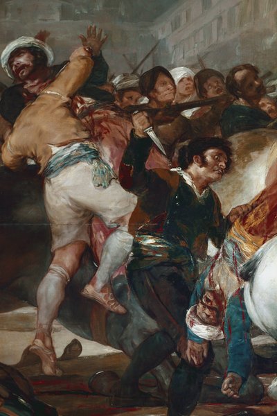 The Two of May (2 maj) eller The charge of the Mamluks. Detalj (olja på duk av Francisco de Goya
