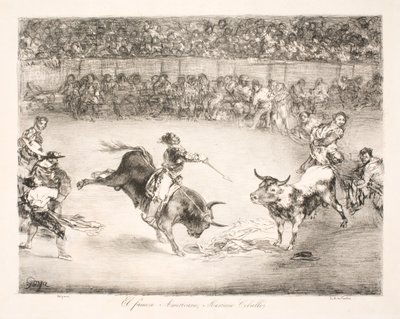 "Den berömda amerikanen, Mariano Ceballos" av Francisco de Goya