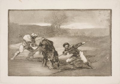 Ett annat sätt att jaga till fots av Francisco de Goya