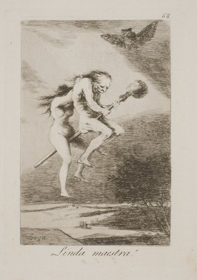 En stilig mästerlärare av Francisco de Goya