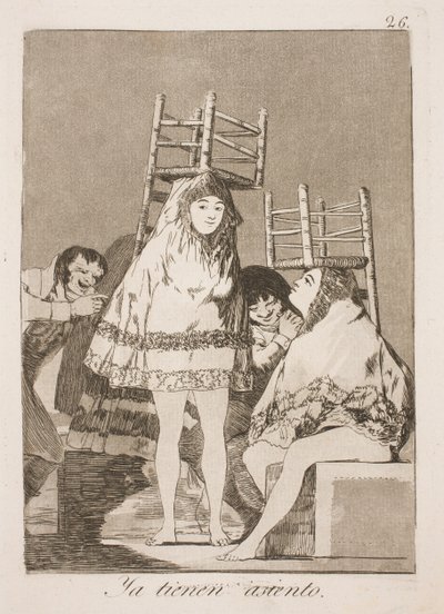 Äntligen på plats av Francisco de Goya