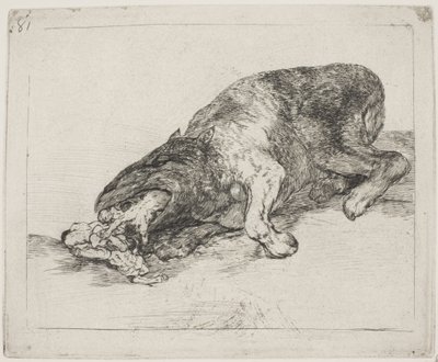Ett vilt monster (81) av Francisco de Goya
