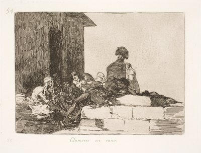 Fåfängt klagomål (54) av Francisco de Goya
