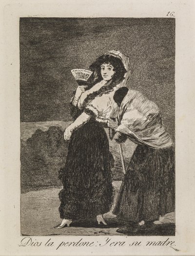 Gud förlåte henne: Tiggaren var hennes mor av Francisco de Goya