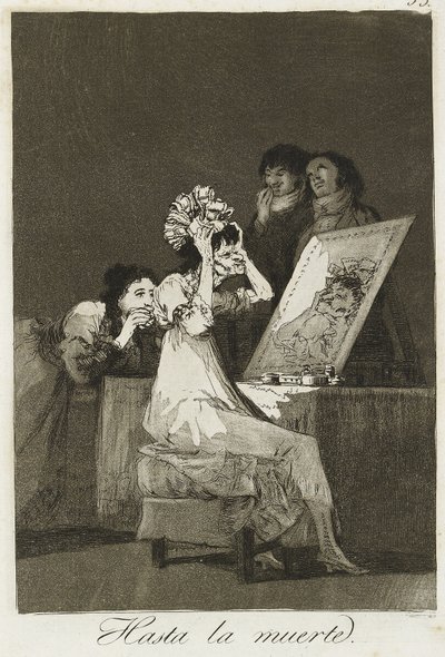 Hasta la muerte, 1799 (etsning, torrnål och akvatint) av Francisco de Goya