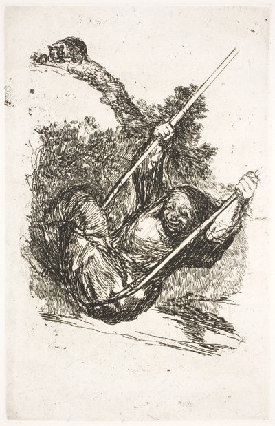 Häxa i sving av Francisco de Goya