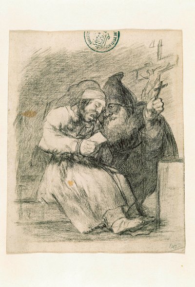 Han hjälper honom att dö bra av Francisco de Goya