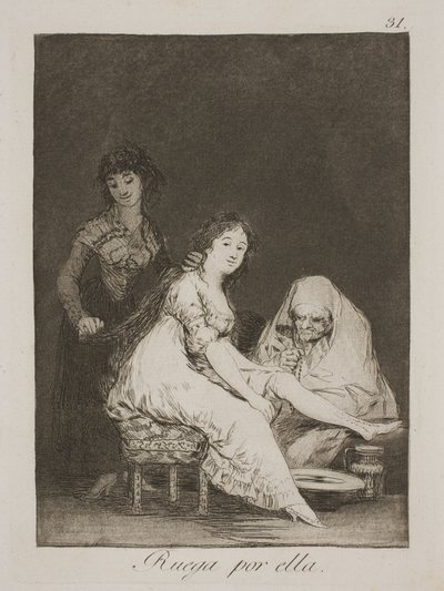 Hon ber för henne av Francisco de Goya