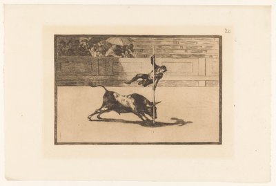Juanito Apiñani på arenan i Madrid Lätthet och djärvhet hos Juanito Apiñani i Madrid Stierengevechten (serietitel) La Taureamachie (serietitel) Tjurfäktning (serietitel) av Francisco de Goya