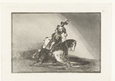 Kejsar Karl V slåss mot en tjur Carlos V. lanceando un toro en la plaza de Valladolid Tjurfäktning (serietitel) La Tauromaquia (serietitel) av Francisco de Goya