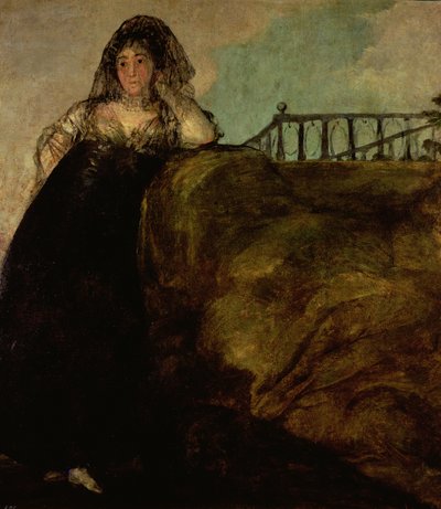 Leocadia Zorilla, konstnärens hushållerska, ca 1821 av Francisco de Goya