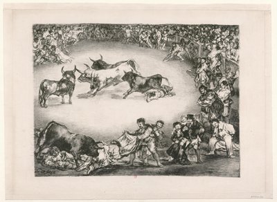 Tjurarna från Bordeaux: Spansk underhållning av Francisco de Goya